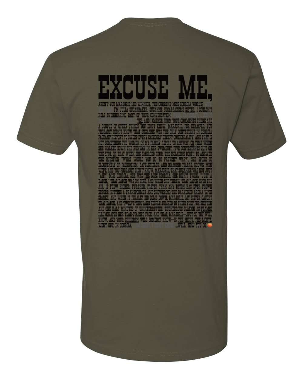 Excuse Me - Black Print