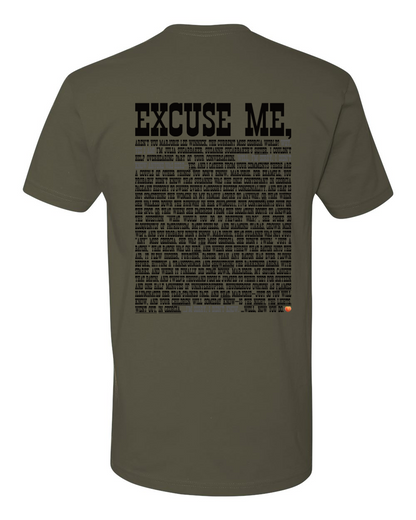Excuse Me - Black Print