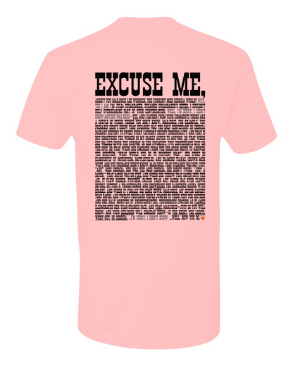 Excuse Me - Black Print