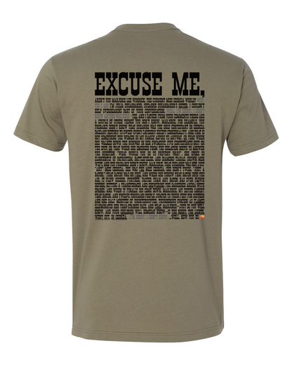 Excuse Me - Black Print