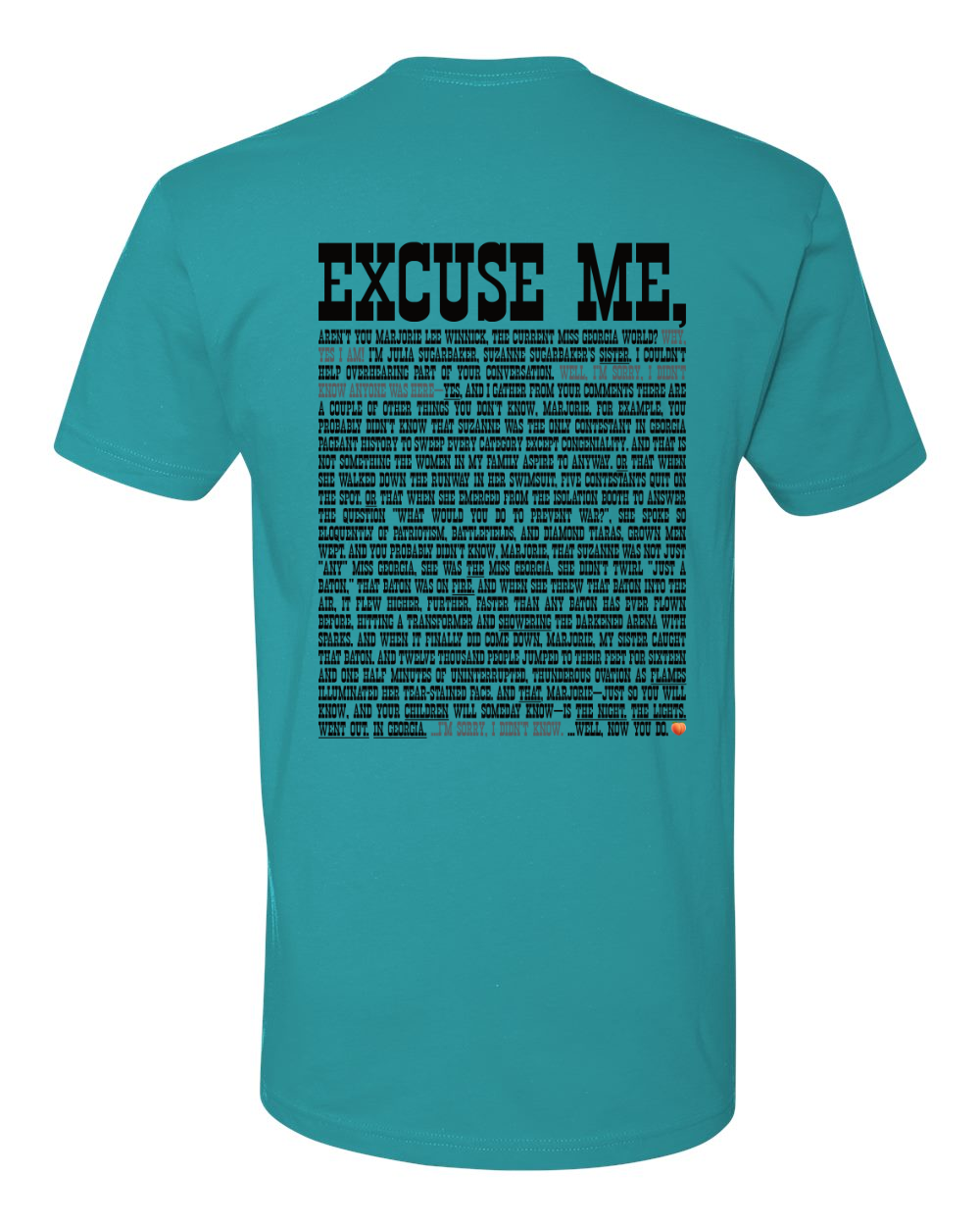 Excuse Me - Black Print