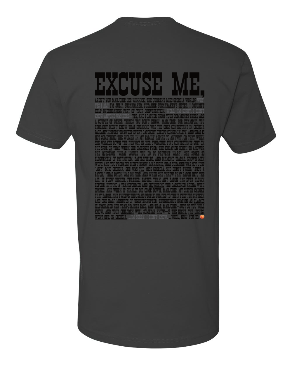 Excuse Me - Black Print