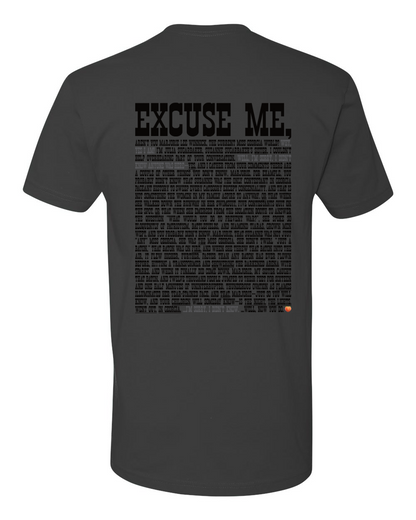Excuse Me - Black Print