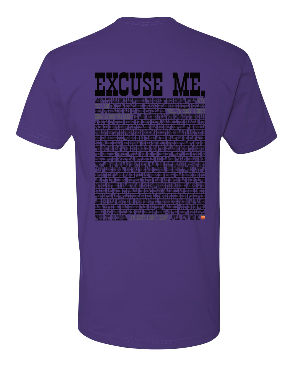 Excuse Me - Black Print