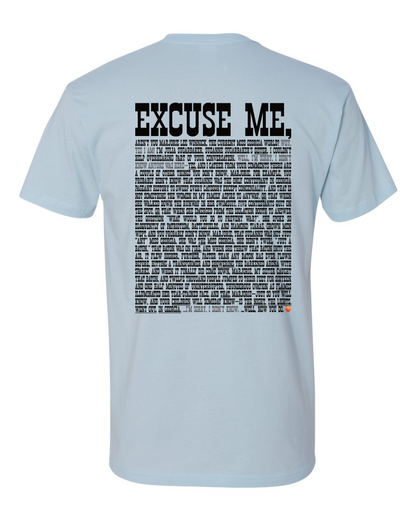 Excuse Me - Black Print