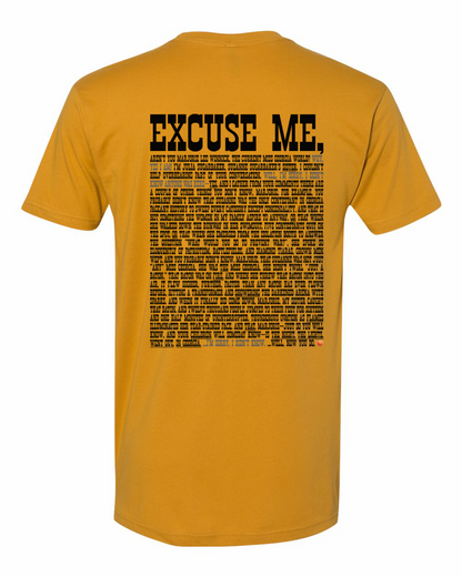 Excuse Me - Black Print