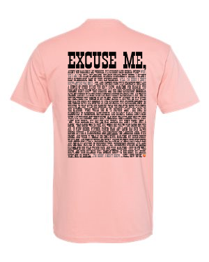 Excuse Me - Black Print