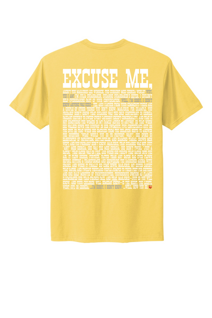 Excuse Me - White Print