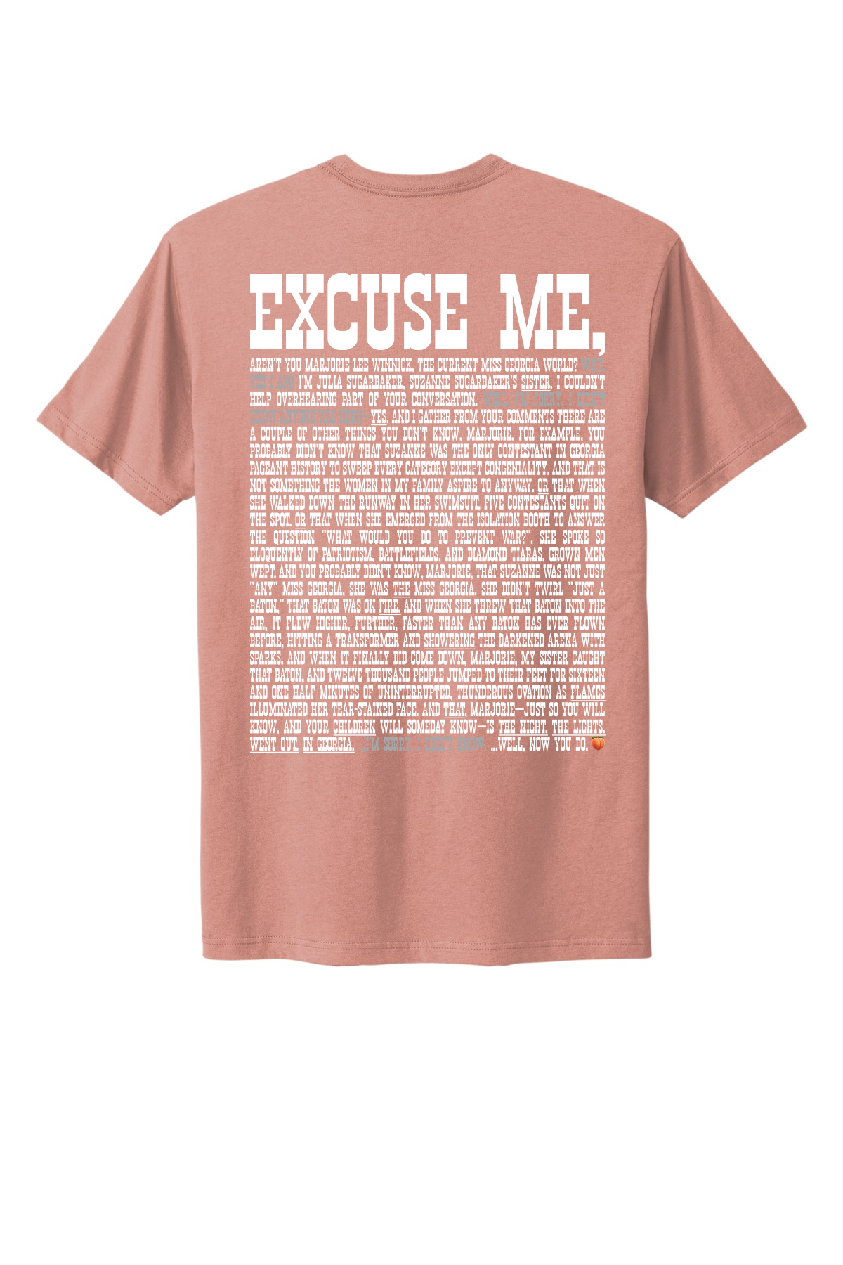 Excuse Me - White Print