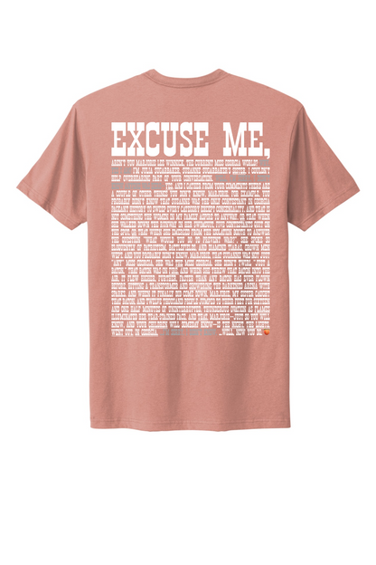 Excuse Me - White Print