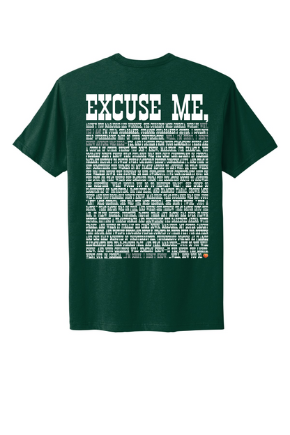 Excuse Me - White Print