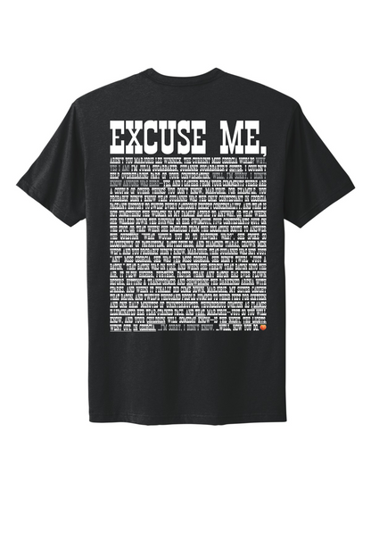 Excuse Me - White Print