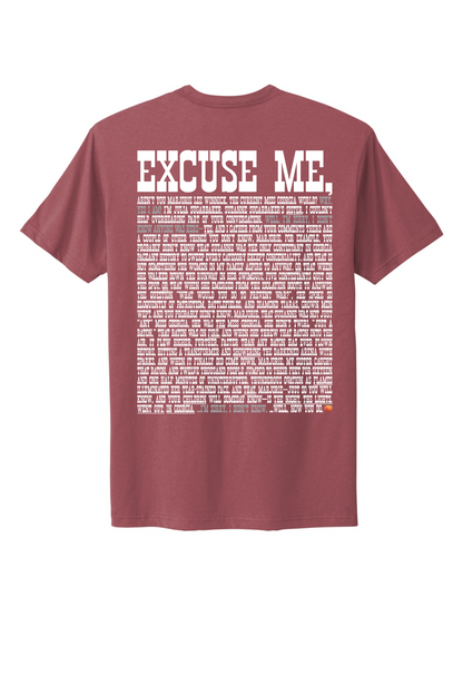 Excuse Me - White Print