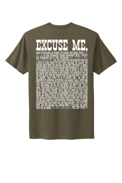 Excuse Me - White Print
