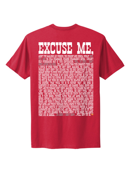 Excuse Me - White Print