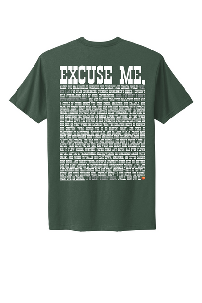 Excuse Me - White Print