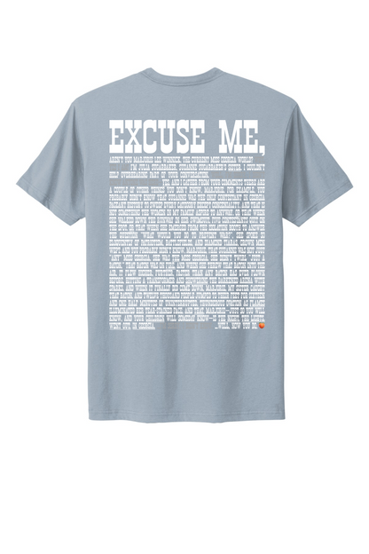 Excuse Me - White Print