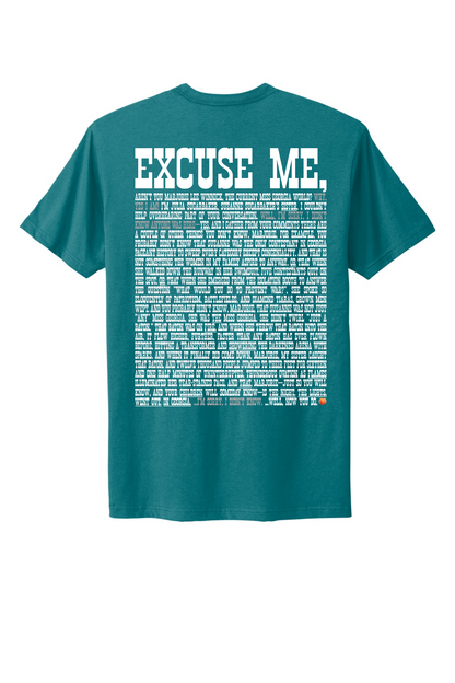 Excuse Me - White Print